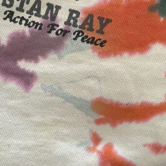 Stanray sweatshirt in tie dye with graphic on front and back. - Picture 5 of 9